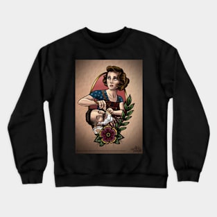 Barber girl Crewneck Sweatshirt